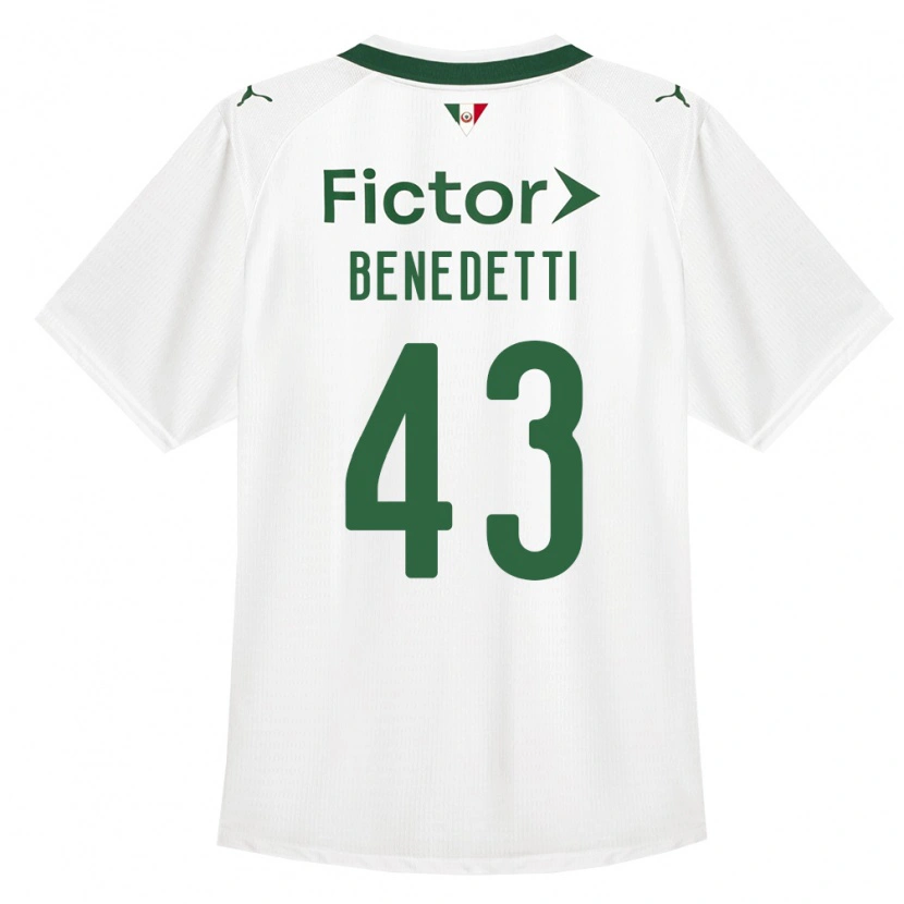 Danxen Heren Luis Benedetti #43 Groen Wit Uitshirt Uittenue 2026/27 T-Shirt België