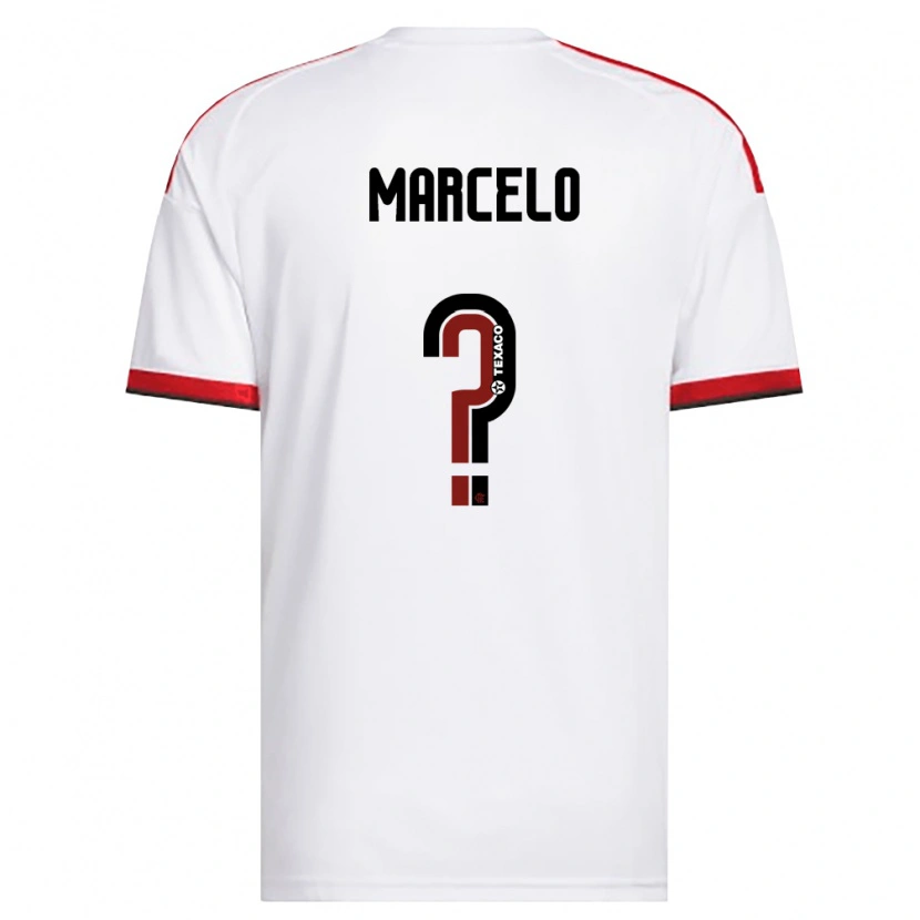 Danxen Heren Marcelo Portela Parada De Pret #0 Wit Rood Zwart Uitshirt Uittenue 2026/27 T-Shirt België