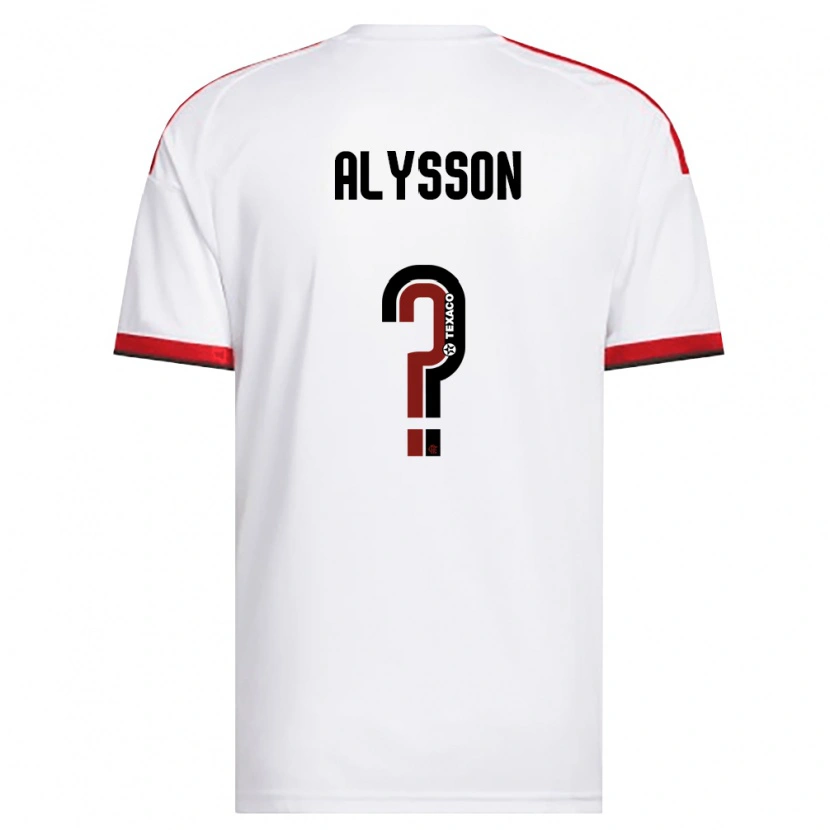 Danxen Heren Alysson #0 Wit Rood Zwart Uitshirt Uittenue 2026/27 T-Shirt België