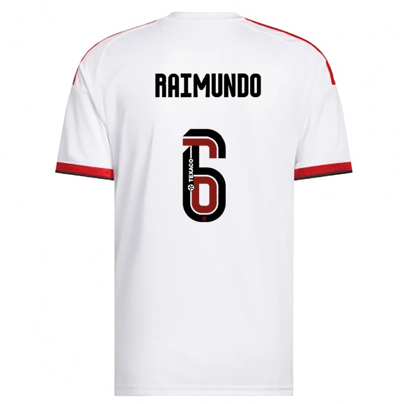 Danxen Heren Raimundo Ykaro Santos Silva #6 Wit Rood Zwart Uitshirt Uittenue 2026/27 T-Shirt België