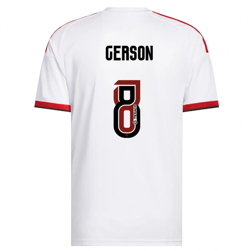 Danxen Heren Gerson #8 Wit Rood Zwart Uitshirt Uittenue 2026/27 T-Shirt België