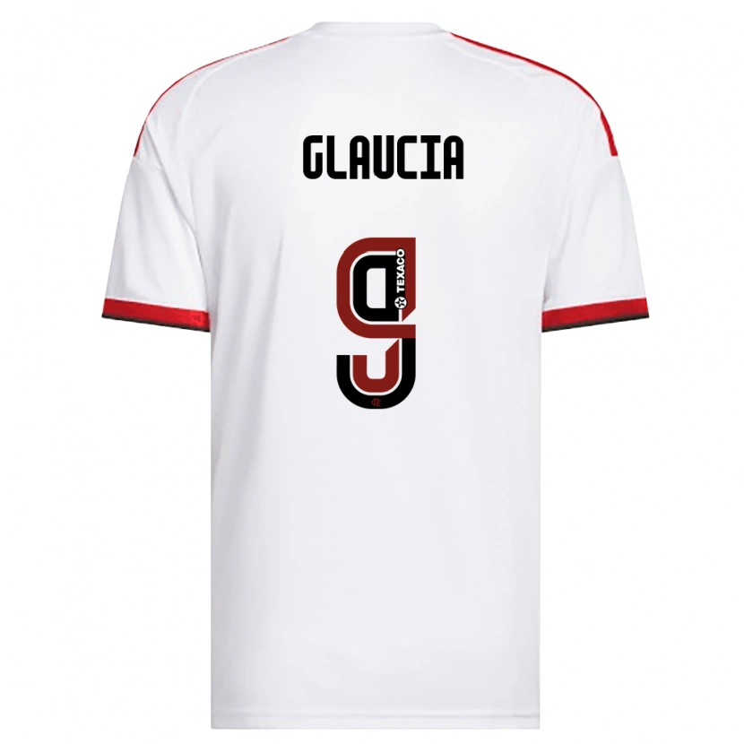 Danxen Heren Glaucia #9 Wit Rood Zwart Uitshirt Uittenue 2026/27 T-Shirt België