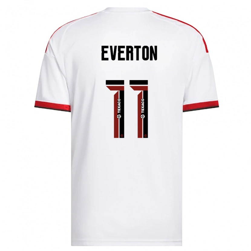 Danxen Heren Everton Sousa Soares #11 Wit Rood Zwart Uitshirt Uittenue 2026/27 T-Shirt België