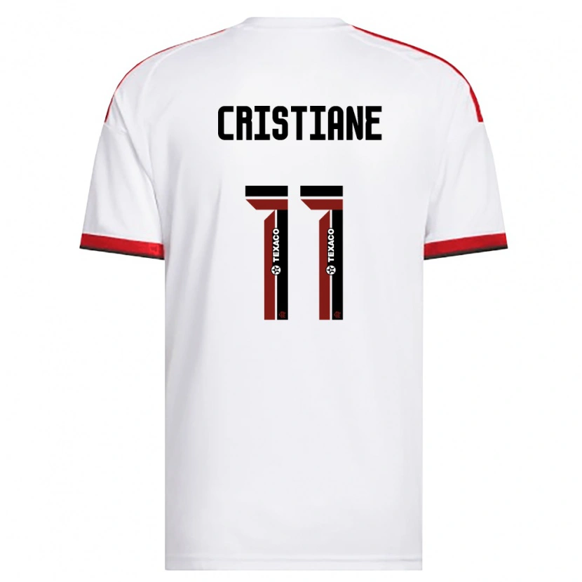 Danxen Heren Cristiane #11 Wit Rood Zwart Uitshirt Uittenue 2026/27 T-Shirt België