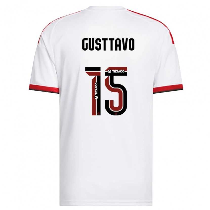 Danxen Heren Gusttavo Sousa #15 Wit Rood Zwart Uitshirt Uittenue 2026/27 T-Shirt België