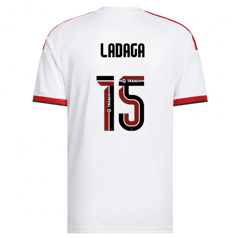 Danxen Heren Carol Ladaga #15 Wit Rood Zwart Uitshirt Uittenue 2026/27 T-Shirt België