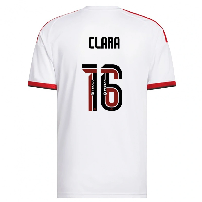 Danxen Heren Ana Clara #16 Wit Rood Zwart Uitshirt Uittenue 2026/27 T-Shirt België