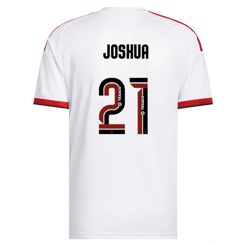 Danxen Heren Caio Joshua Lana De Andrade #21 Wit Rood Zwart Uitshirt Uittenue 2026/27 T-Shirt België