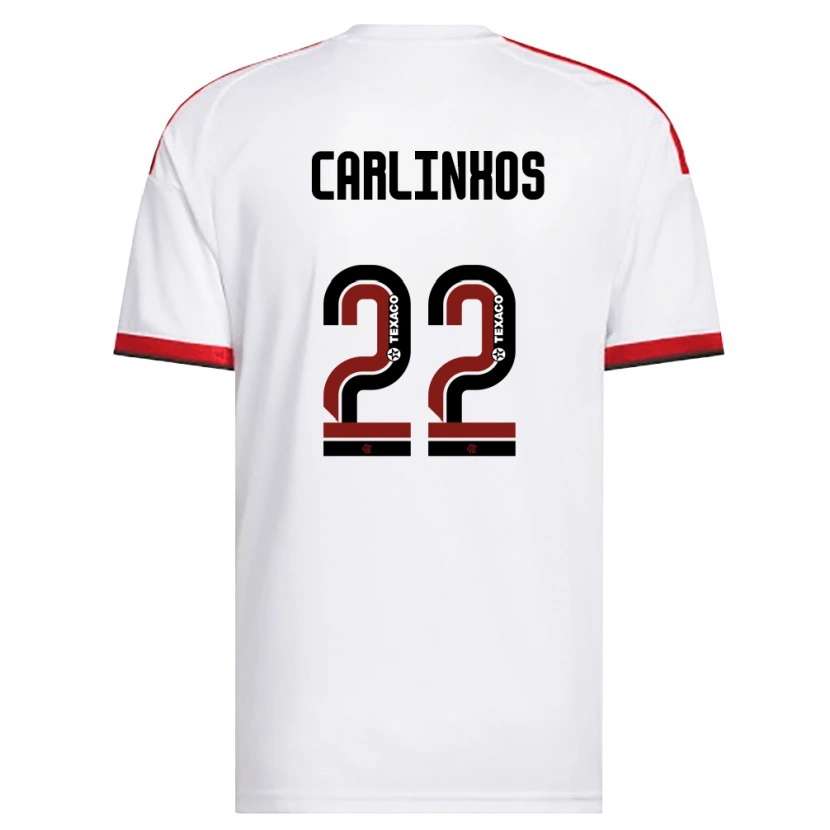 Danxen Heren Carlinhos #22 Wit Rood Zwart Uitshirt Uittenue 2026/27 T-Shirt België