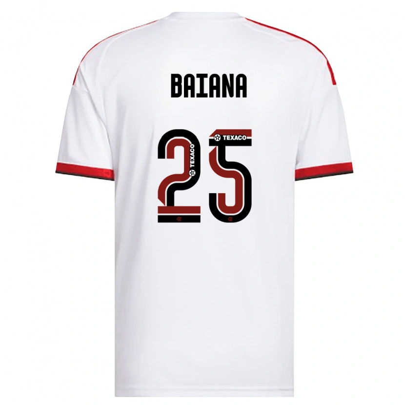 Danxen Heren Larissa Baiana #25 Wit Rood Zwart Uitshirt Uittenue 2026/27 T-Shirt België