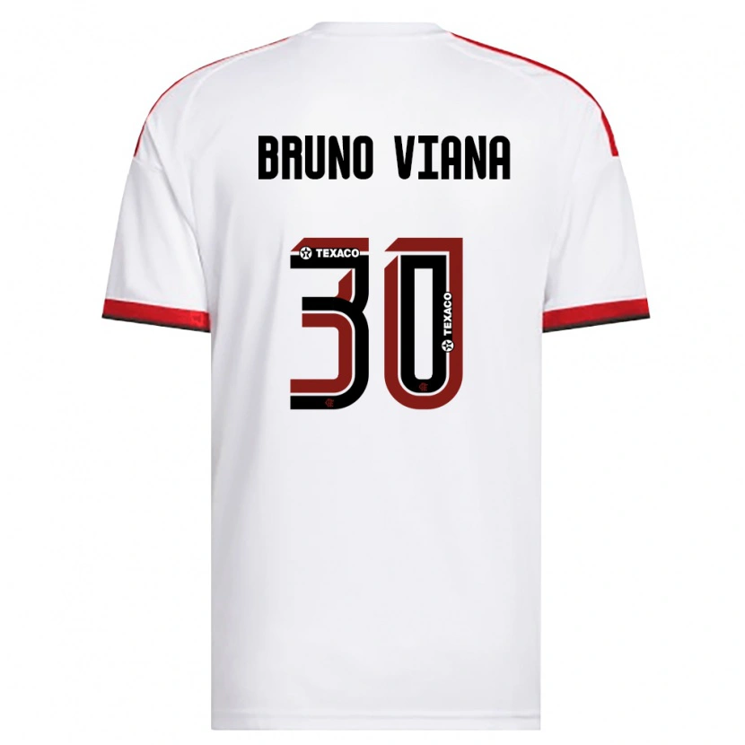 Danxen Heren Bruno Viana #30 Wit Rood Zwart Uitshirt Uittenue 2026/27 T-Shirt België
