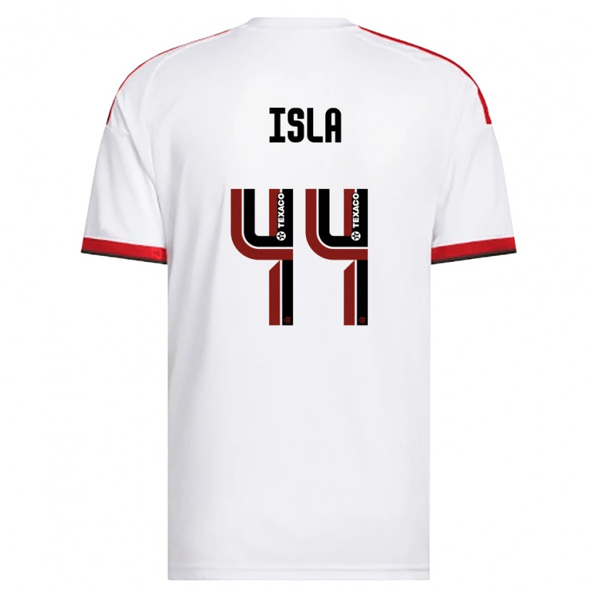 Danxen Heren Mauricio Isla #44 Wit Rood Zwart Uitshirt Uittenue 2026/27 T-Shirt België