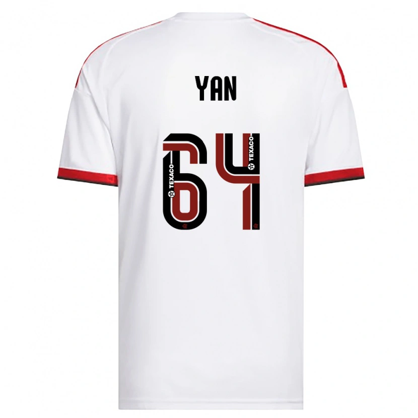 Danxen Heren Wallace Yan #64 Wit Rood Zwart Uitshirt Uittenue 2026/27 T-Shirt België