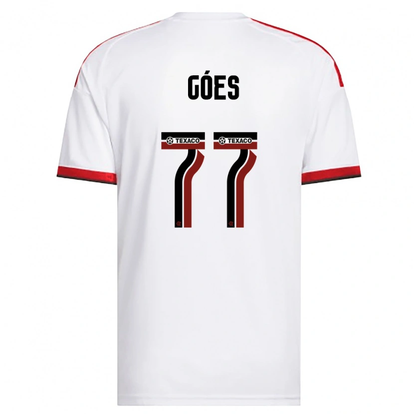 Danxen Heren Johnny Góes #77 Wit Rood Zwart Uitshirt Uittenue 2026/27 T-Shirt België