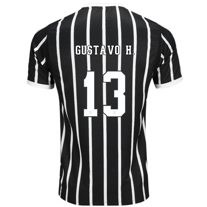 Danxen Heren Gustavo Henrique #13 Zwart Wit Rood Uitshirt Uittenue 2026/27 T-Shirt België