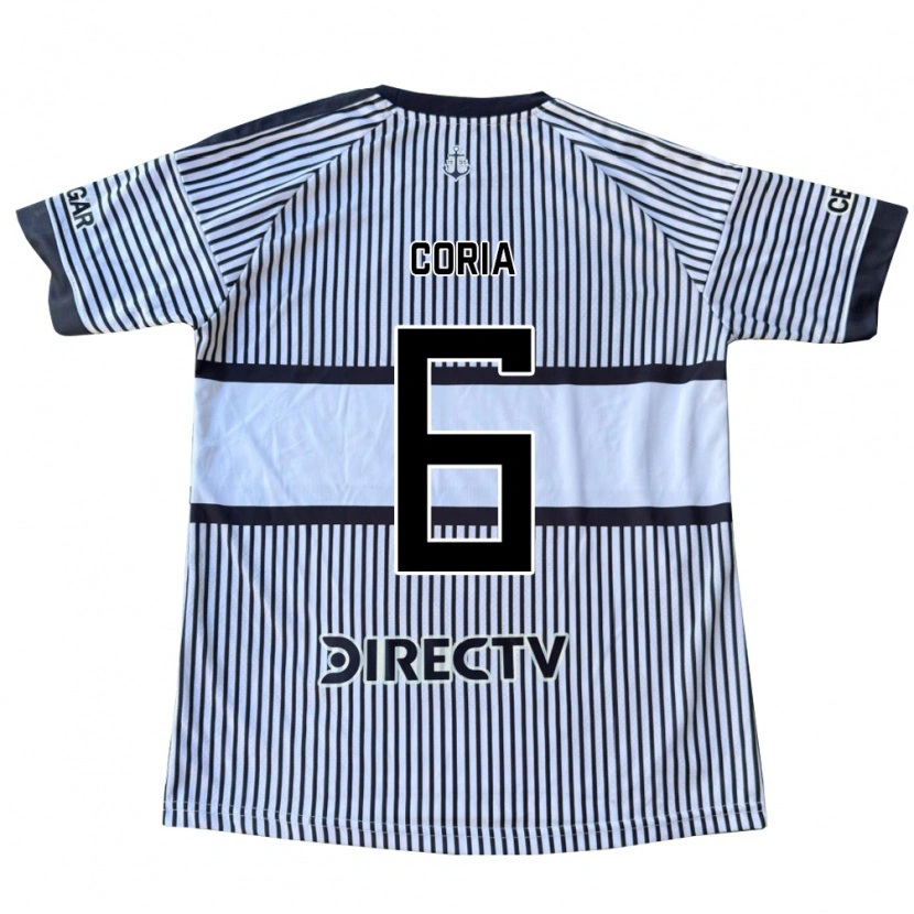 Danxen Heren Julio Coria #6 Wit Zwart Geel Uitshirt Uittenue 2026/27 T-Shirt België