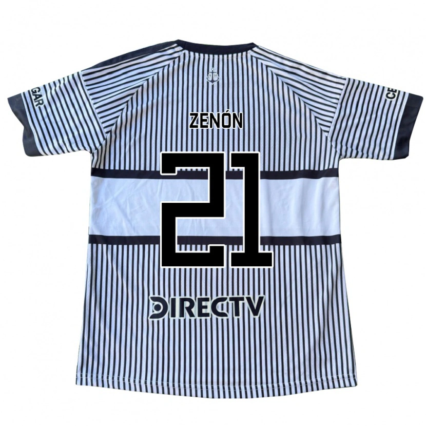 Danxen Heren Kevin Zenón #21 Wit Zwart Geel Uitshirt Uittenue 2026/27 T-Shirt België
