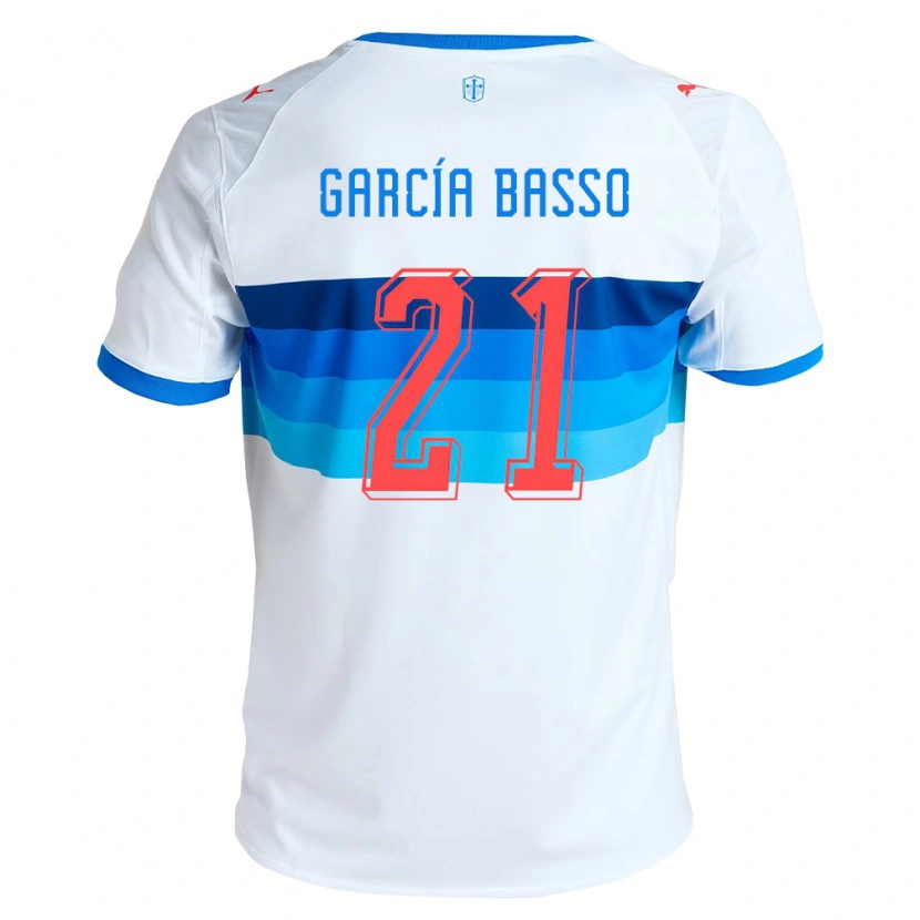 Danxen Heren Agustín García Basso #21 Wit Hemelsblauw Thuisshirt Thuistenue 2026/27 T-Shirt België