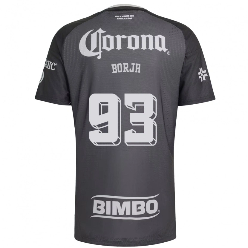Danxen Heren Miguel Borja #93 Grijs Wit Zwart Uitshirt Uittenue 2026/27 T-Shirt België