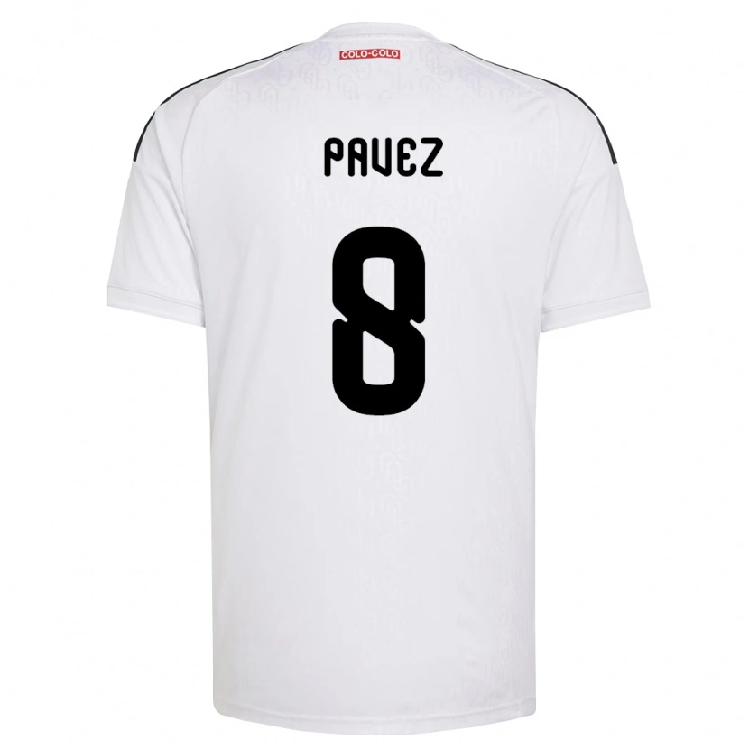 Danxen Dames Esteban Pavez #8 Wit Zwart Thuisshirt Thuistenue 2026/27 T-Shirt België