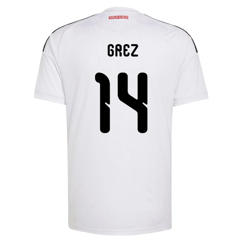 Danxen Dames Javiera Grez #14 Wit Zwart Thuisshirt Thuistenue 2026/27 T-Shirt België