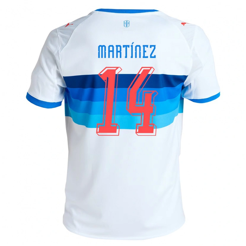 Danxen Dames Jimmy Martínez #14 Wit Hemelsblauw Thuisshirt Thuistenue 2026/27 T-Shirt België