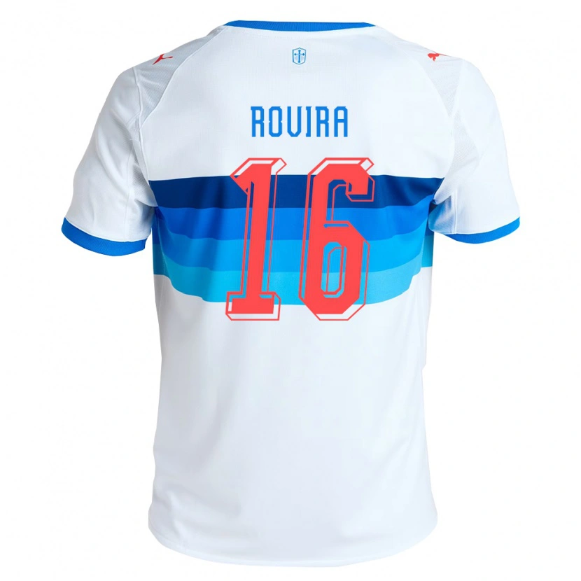 Danxen Dames Brayan Rovira #16 Wit Hemelsblauw Thuisshirt Thuistenue 2026/27 T-Shirt België