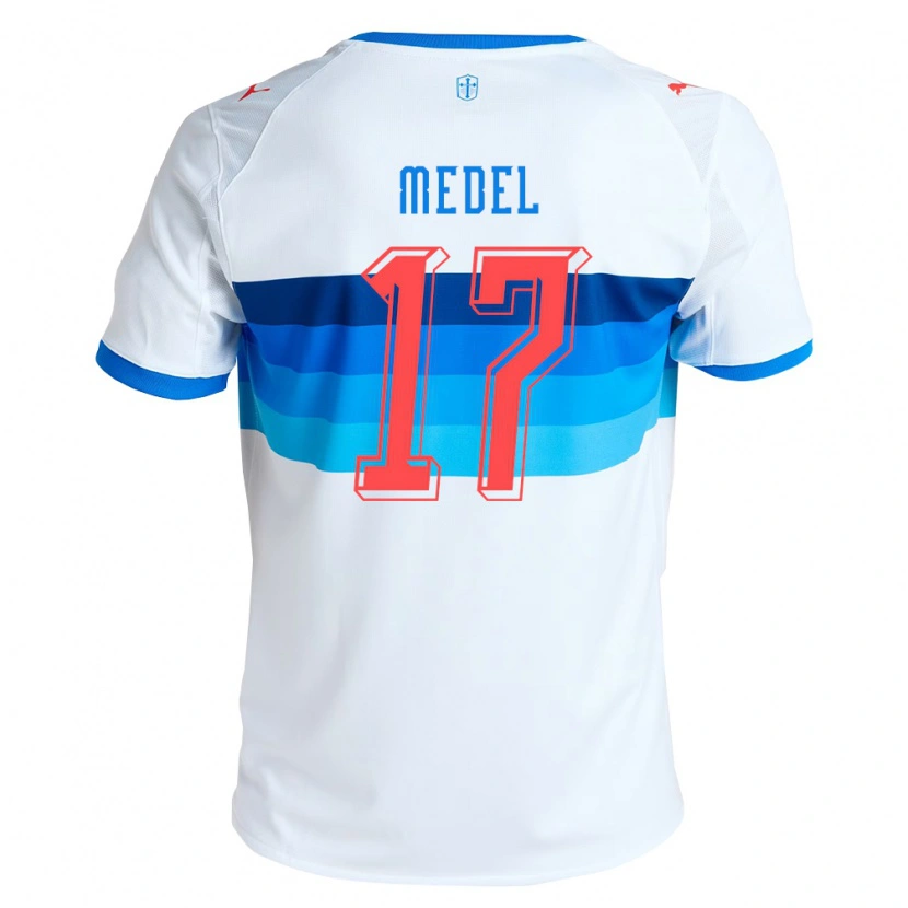 Danxen Dames Gary Medel #17 Wit Hemelsblauw Thuisshirt Thuistenue 2026/27 T-Shirt België