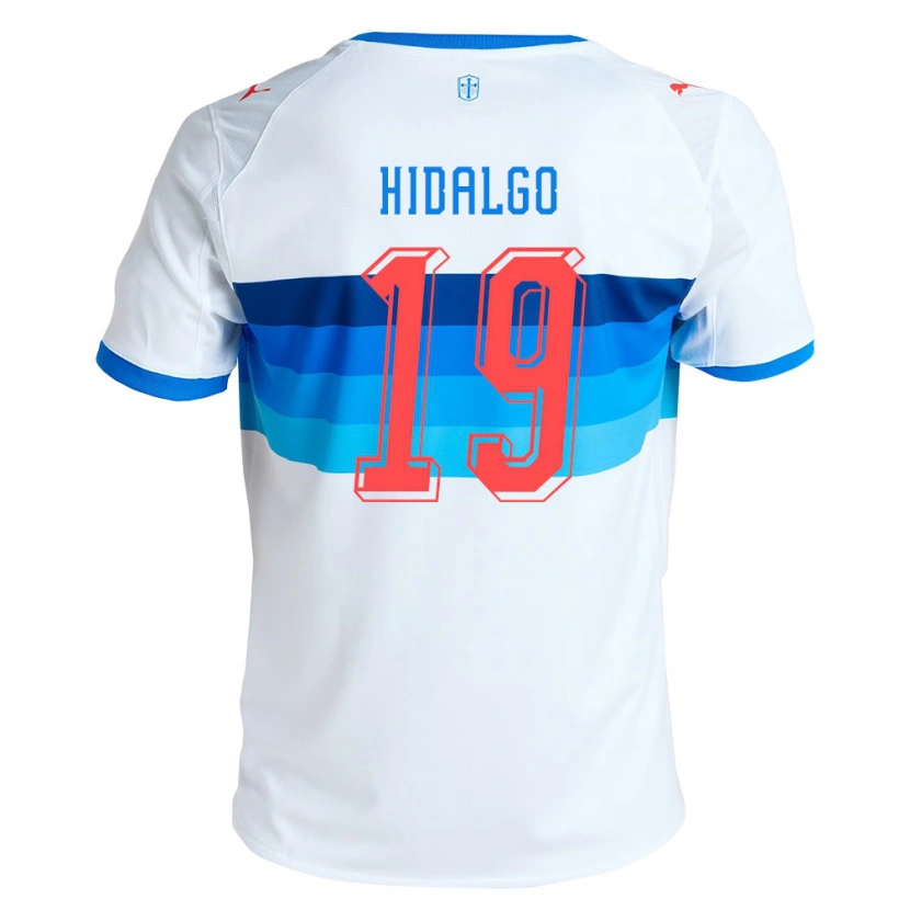 Danxen Dames Vicente Hidalgo #19 Wit Hemelsblauw Thuisshirt Thuistenue 2026/27 T-Shirt België