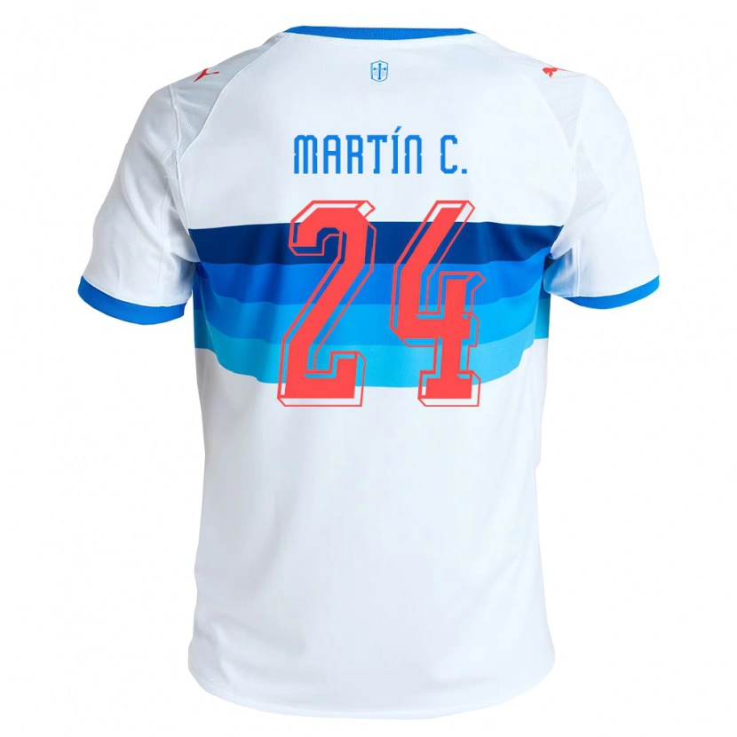 Danxen Dames Martín Contreras #24 Wit Hemelsblauw Thuisshirt Thuistenue 2026/27 T-Shirt België