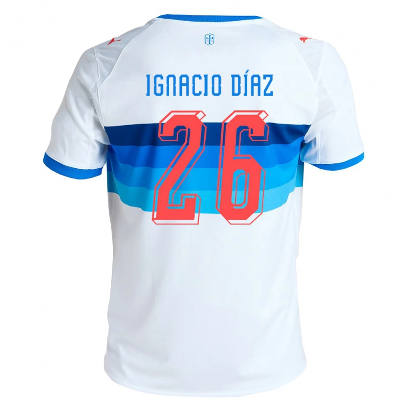Danxen Dames Juan Ignacio Díaz #26 Wit Hemelsblauw Thuisshirt Thuistenue 2026/27 T-Shirt België