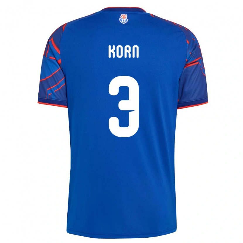 Danxen Dames Agustín Korn #3 Koninklijk Blauw Rood Thuisshirt Thuistenue 2026/27 T-Shirt België