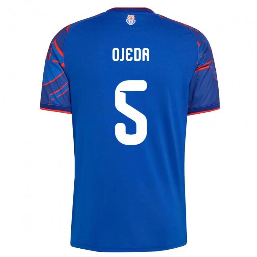 Danxen Dames Emmanuel Ojeda #5 Koninklijk Blauw Rood Thuisshirt Thuistenue 2026/27 T-Shirt België