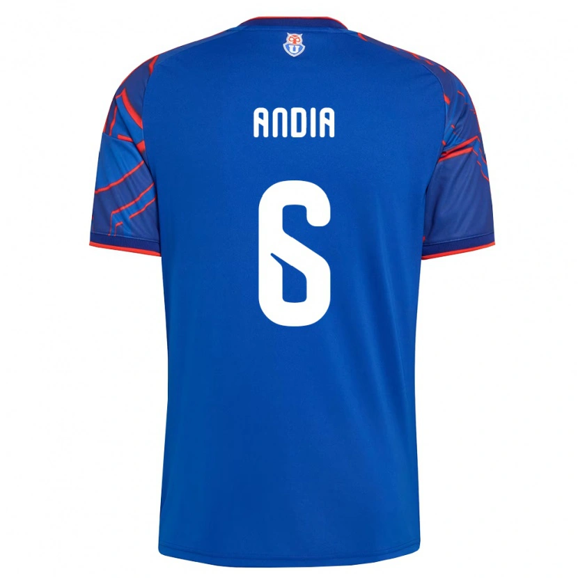 Danxen Dames Yonathan Andía #6 Koninklijk Blauw Rood Thuisshirt Thuistenue 2026/27 T-Shirt België