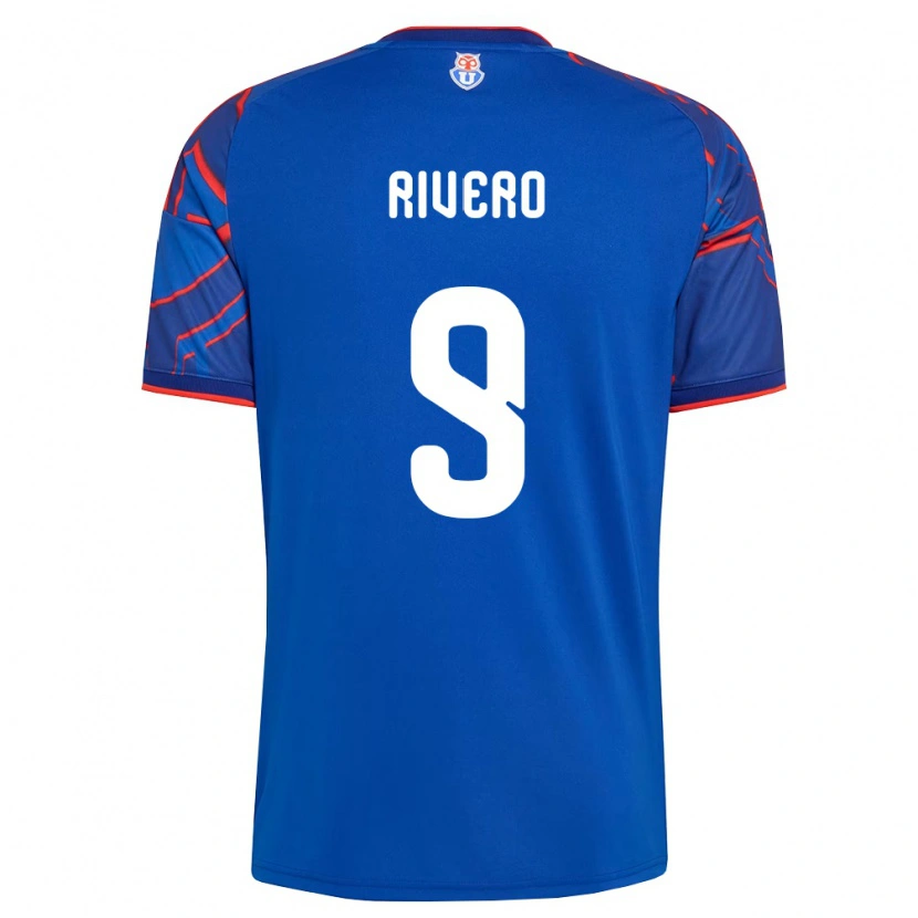 Danxen Dames Octavio Rivero #9 Koninklijk Blauw Rood Thuisshirt Thuistenue 2026/27 T-Shirt België
