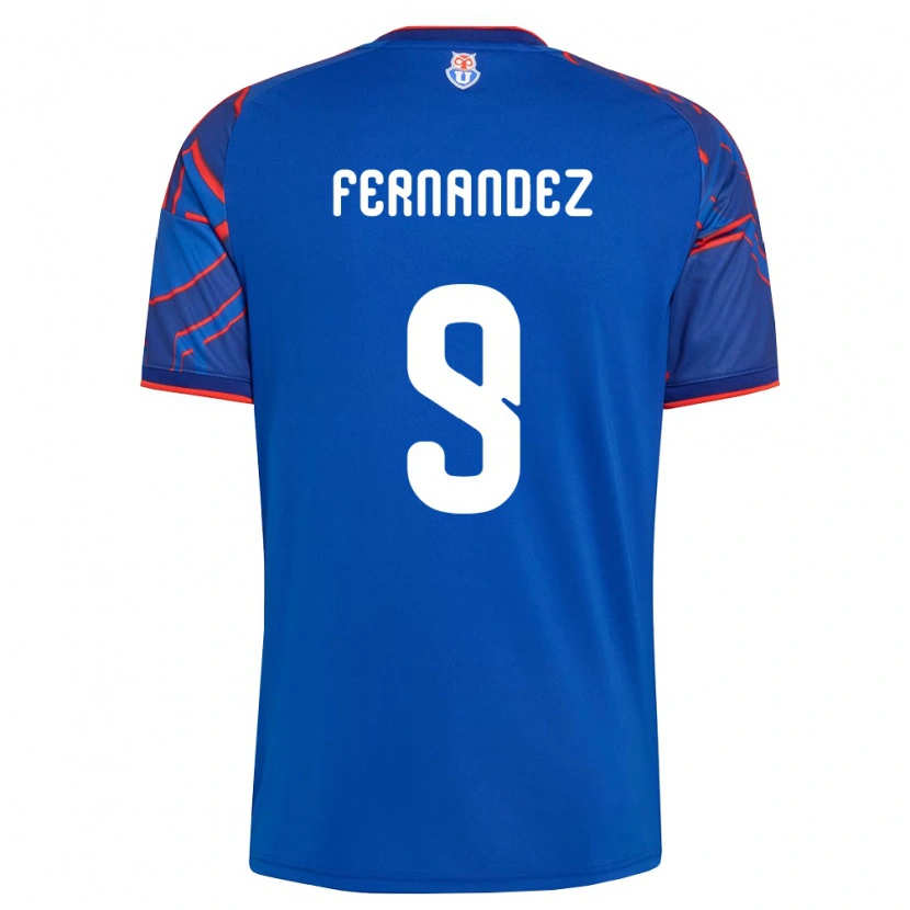 Danxen Dames Leandro Fernández #9 Koninklijk Blauw Rood Thuisshirt Thuistenue 2026/27 T-Shirt België
