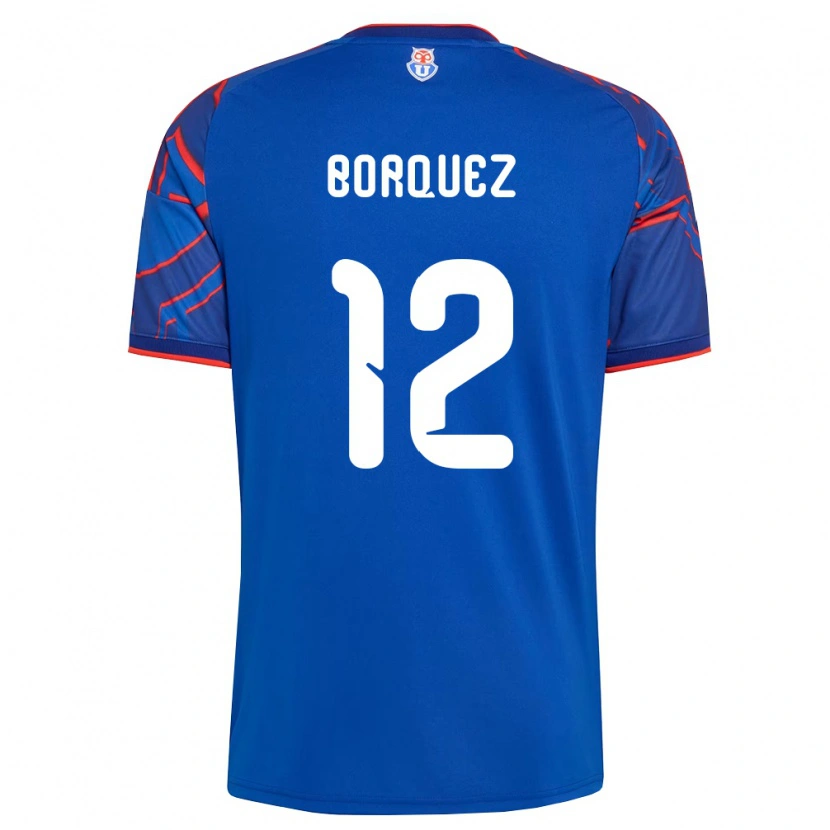 Danxen Dames Gabriela Bórquez #12 Koninklijk Blauw Rood Thuisshirt Thuistenue 2026/27 T-Shirt België