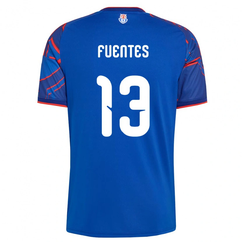 Danxen Dames Karen Fuentes #13 Koninklijk Blauw Rood Thuisshirt Thuistenue 2026/27 T-Shirt België