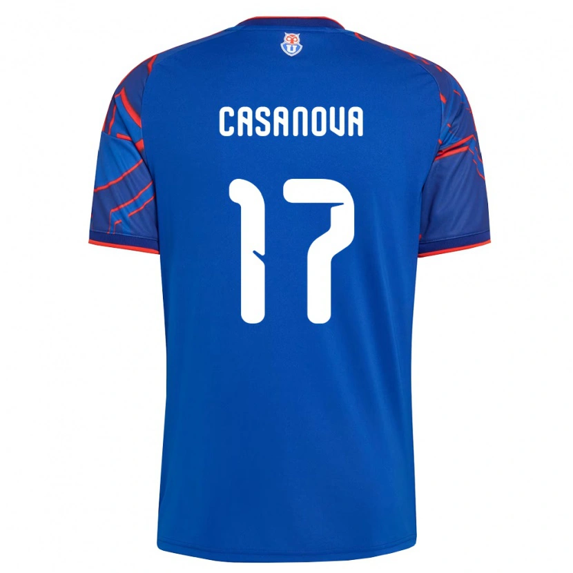 Danxen Dames Luis Casanova #17 Koninklijk Blauw Rood Thuisshirt Thuistenue 2026/27 T-Shirt België