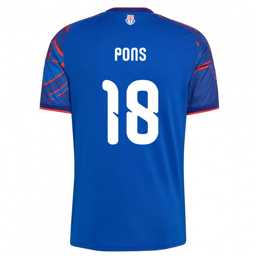 Danxen Dames Luciano Pons #18 Koninklijk Blauw Rood Thuisshirt Thuistenue 2026/27 T-Shirt België