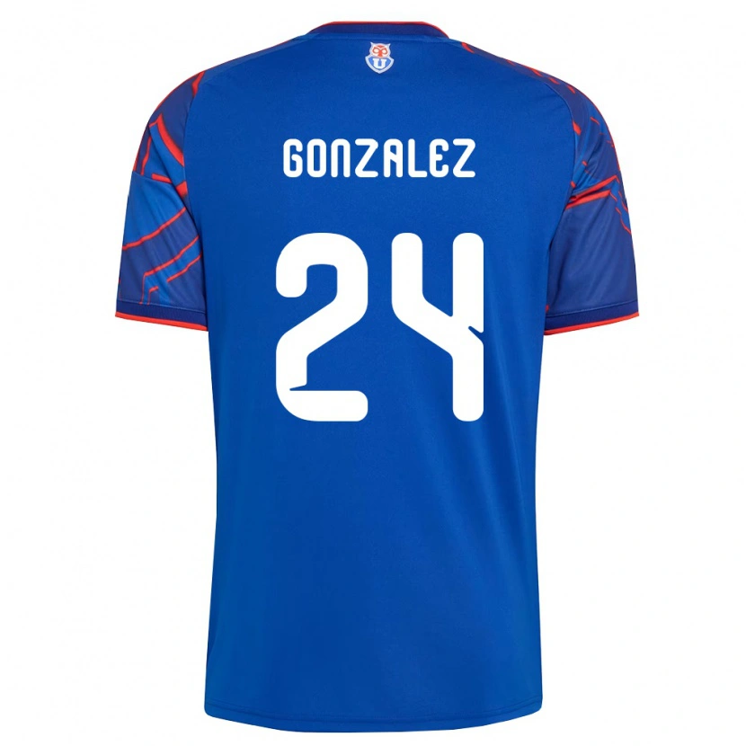 Danxen Dames Emma González #24 Koninklijk Blauw Rood Thuisshirt Thuistenue 2026/27 T-Shirt België