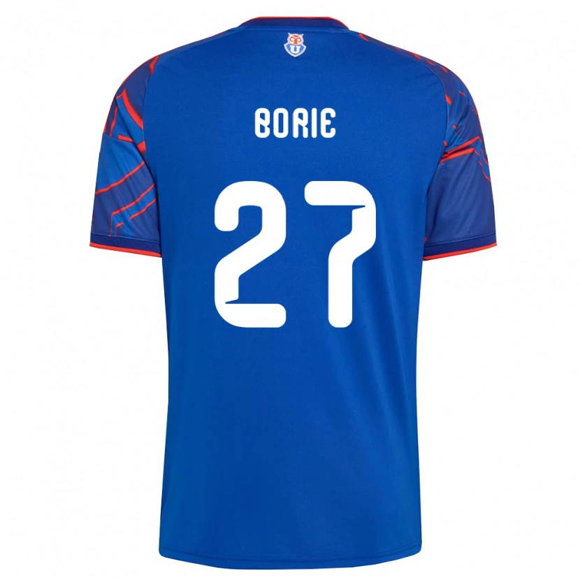 Danxen Dames Emilie Borie #27 Koninklijk Blauw Rood Thuisshirt Thuistenue 2026/27 T-Shirt België