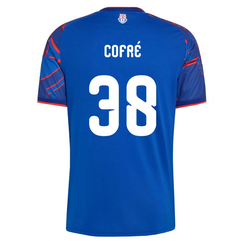 Danxen Dames Diego Cofré #38 Koninklijk Blauw Rood Thuisshirt Thuistenue 2026/27 T-Shirt België