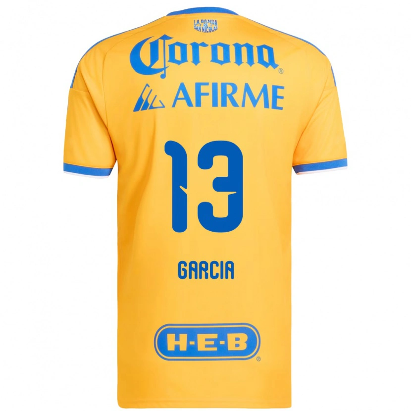 Danxen Dames Miriam Garcia #13 Geel Blauw Thuisshirt Thuistenue 2026/27 T-Shirt België