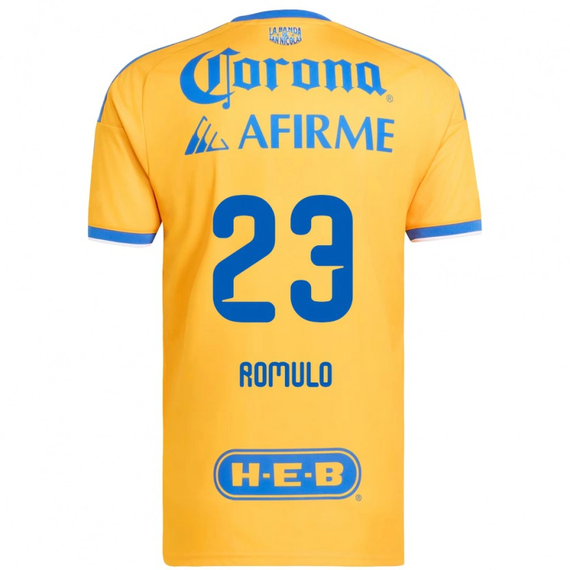 Danxen Dames Rômulo Zanré Zwarg #23 Geel Blauw Thuisshirt Thuistenue 2026/27 T-Shirt België