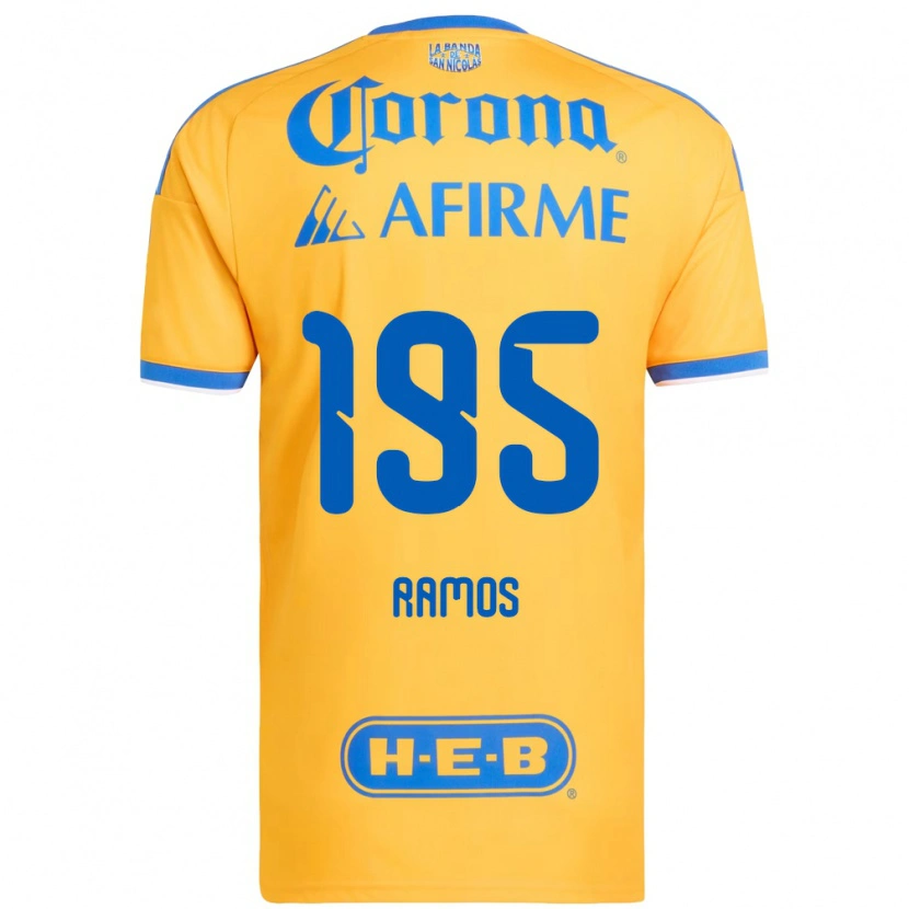 Danxen Dames Rodrigo Ramos #195 Geel Blauw Thuisshirt Thuistenue 2026/27 T-Shirt België
