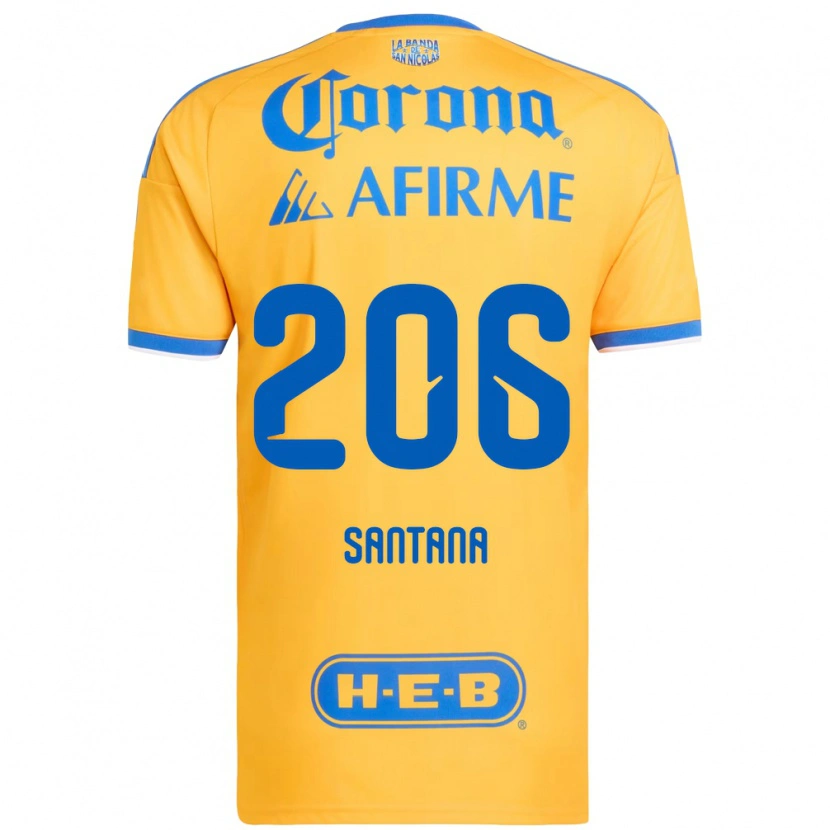 Danxen Dames Joel Santana #206 Geel Blauw Thuisshirt Thuistenue 2026/27 T-Shirt België