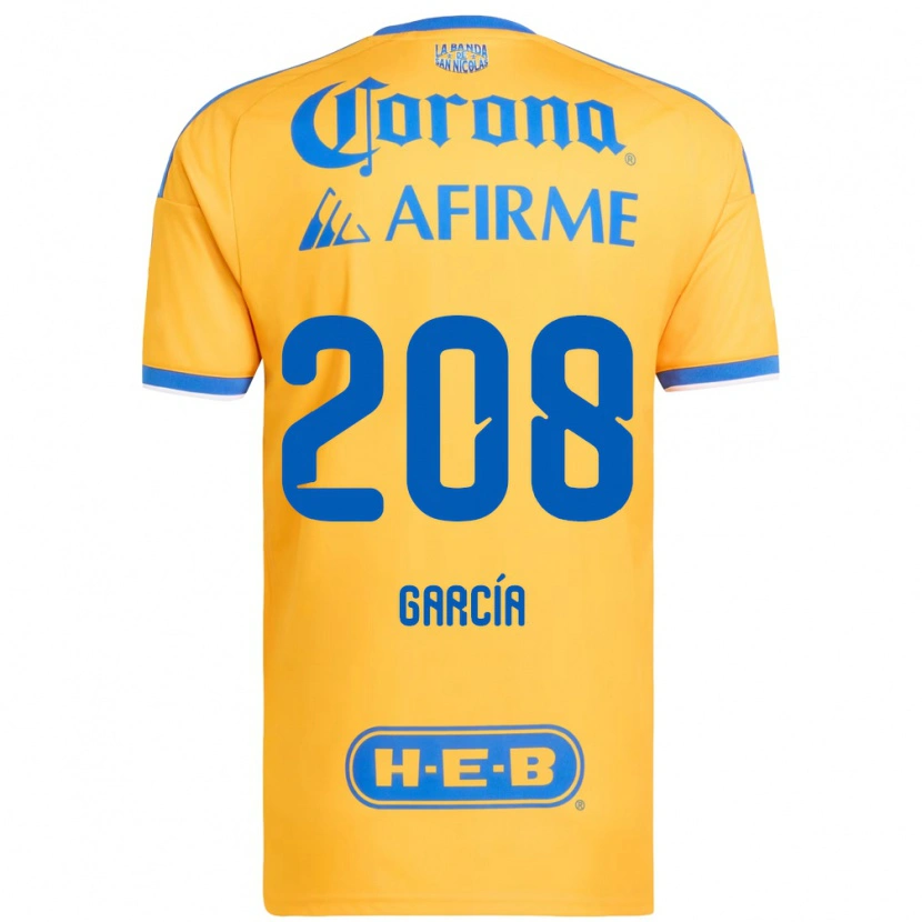 Danxen Dames Ángel García #208 Geel Blauw Thuisshirt Thuistenue 2026/27 T-Shirt België