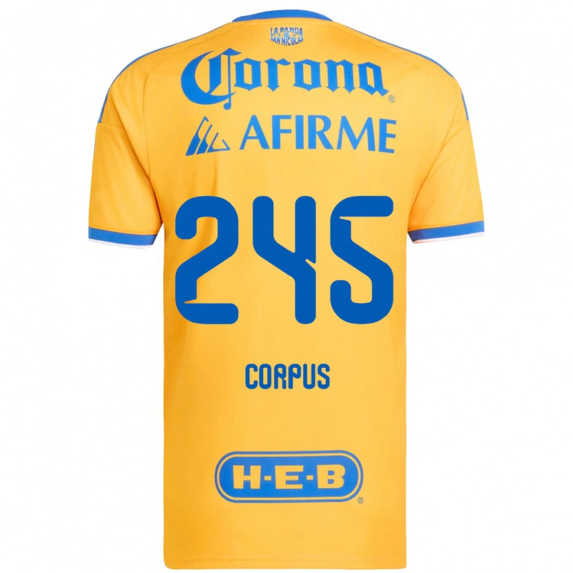 Danxen Dames Jean Corpus #245 Geel Blauw Thuisshirt Thuistenue 2026/27 T-Shirt België