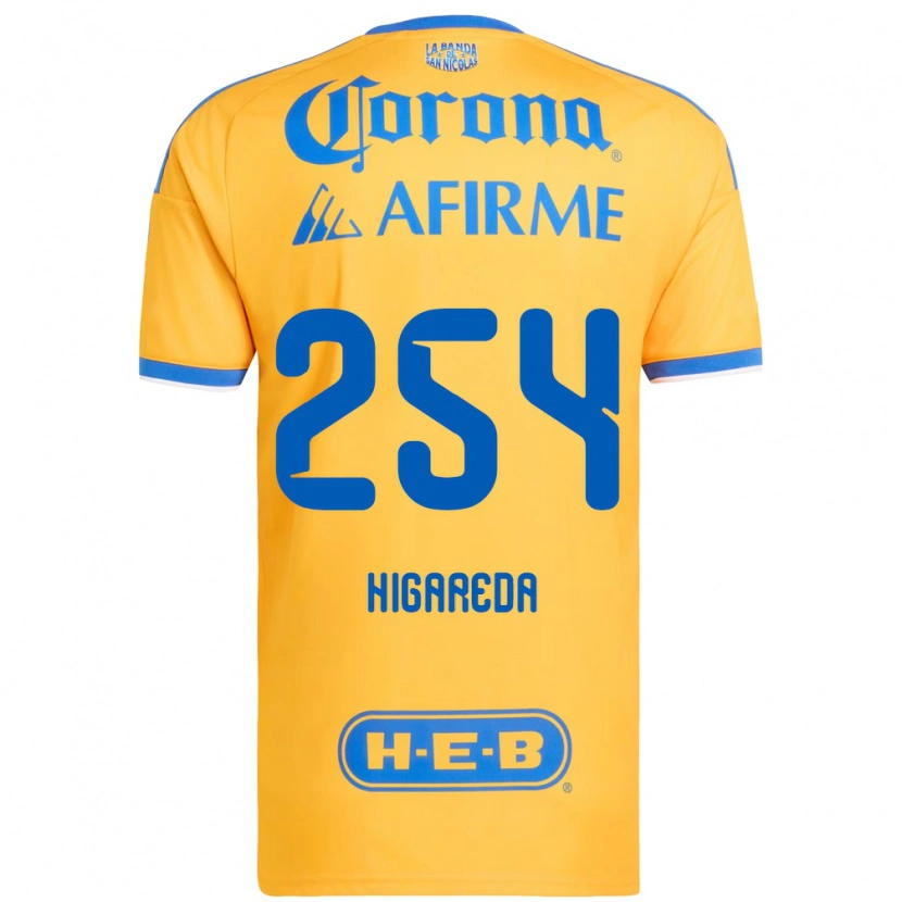 Danxen Dames Dorian Higareda #254 Geel Blauw Thuisshirt Thuistenue 2026/27 T-Shirt België